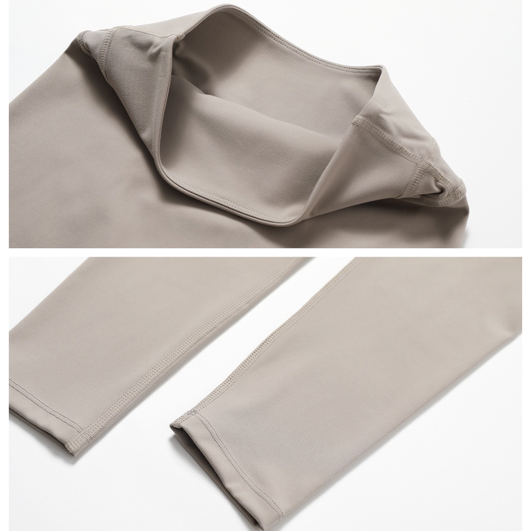 Completo leggings a maniche corte STELLA - Ice Latte