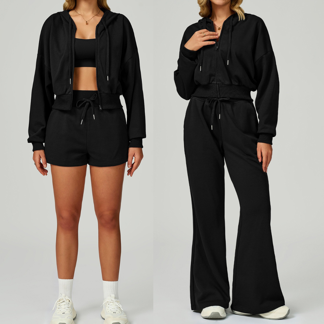 Abby Premium 2pcs Winter Set - Black