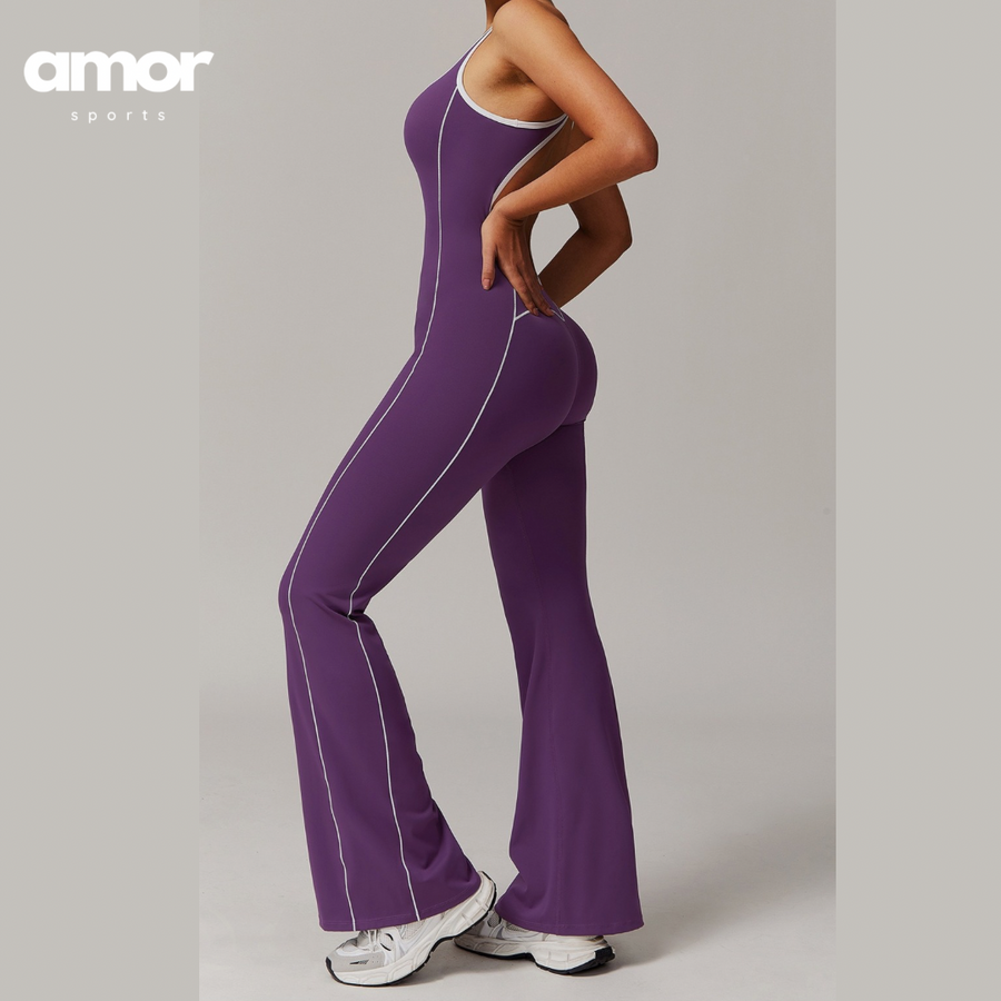 CLARA Premium Chic Jumpsuit - Purple