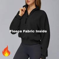 Classic Stylish Big Zip Winter Jumper - Black