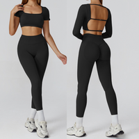 IRINA Seamless Scultping Legging Set - Black