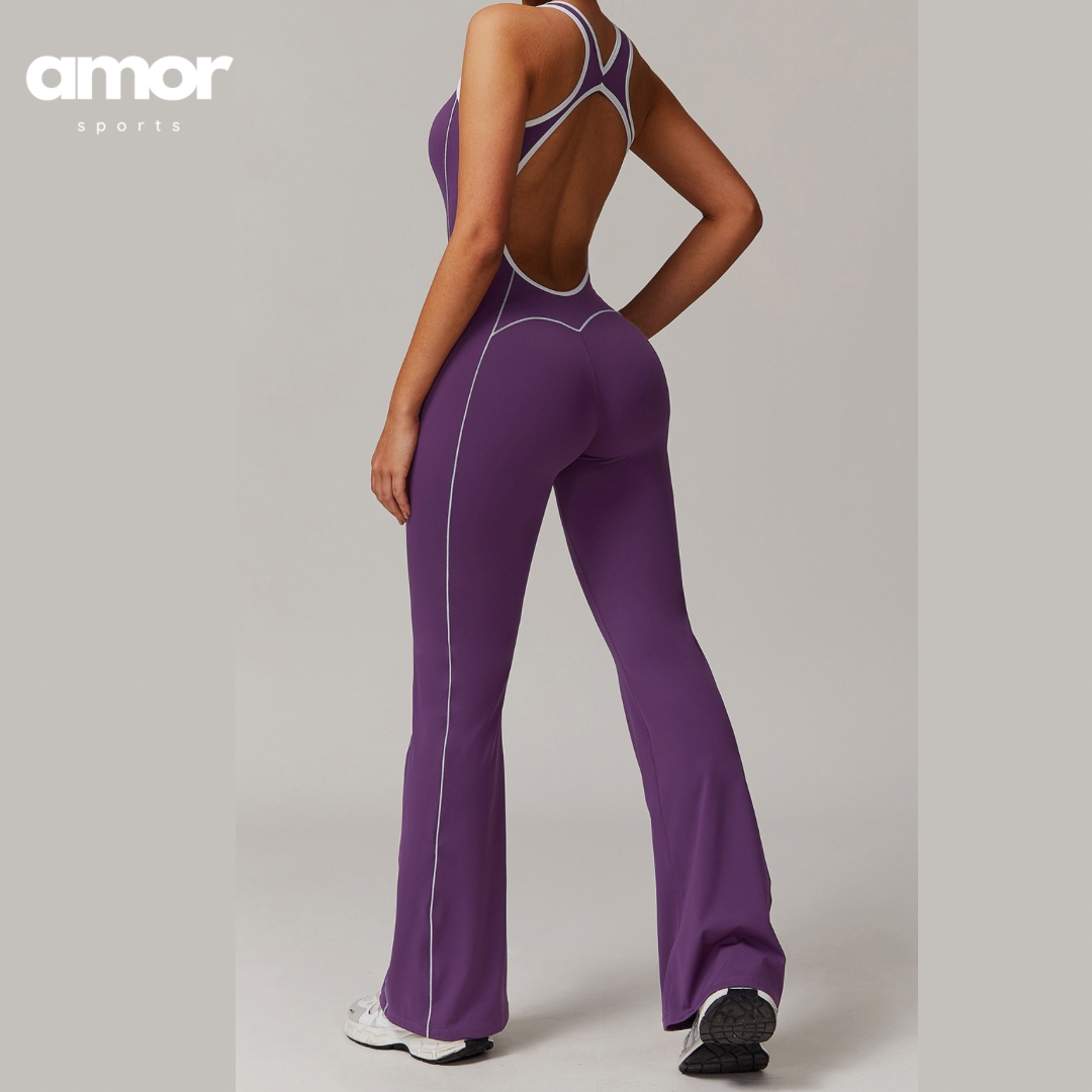 CLARA Premium Chic Jumpsuit - Purple