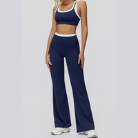 AQUA Stylish 2pcs Legging Set -Navy