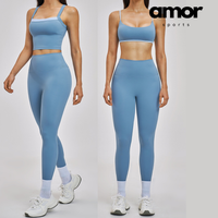 GRACE Stylish Sporty Legging Set - Blue