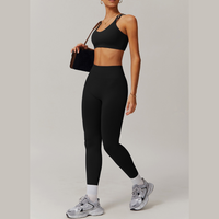 BreezeFit Seamless Legging Set - Black