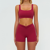 Sculpt Fit V-shape Short Set - Cherry