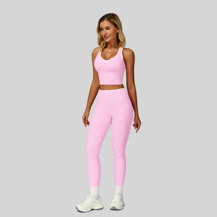 ALIN Stylish Classic Legging Set - Pink