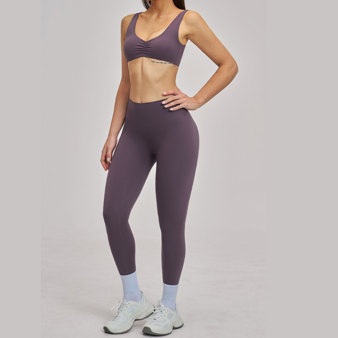 MARGO Sculpting Stylish Legging Set - Mauve