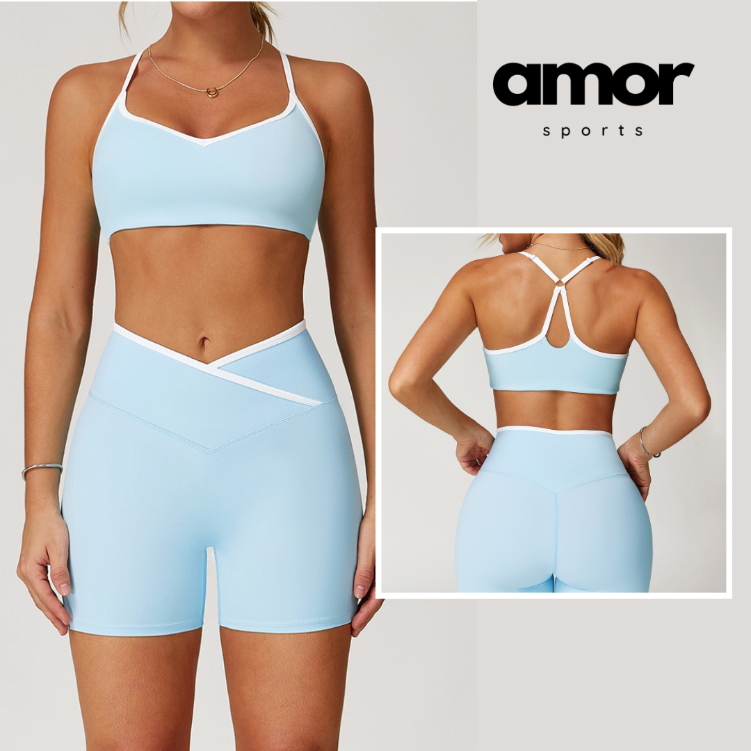 Aurora Comfy Short Set - Blue