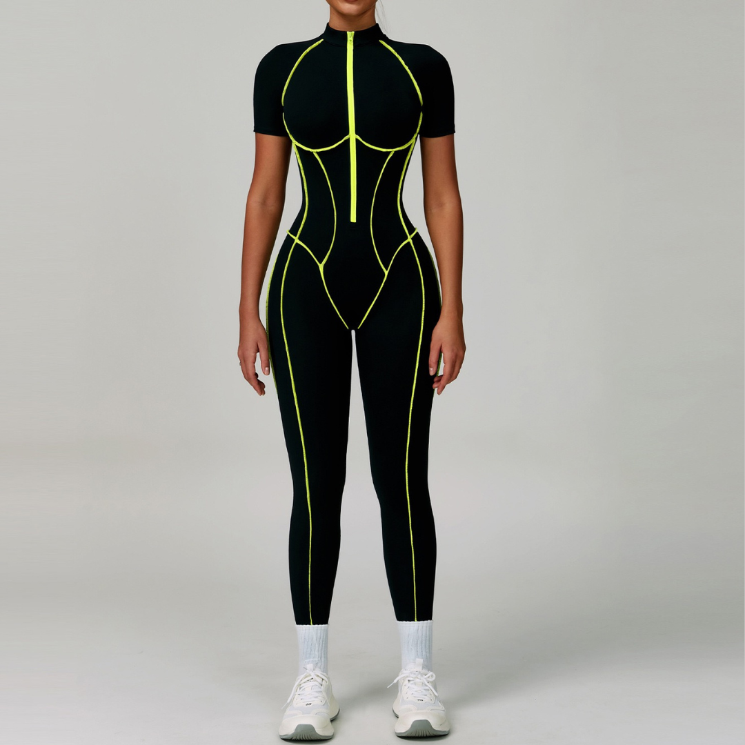 ENA Premium Jumpsuit- Black Yellow
