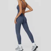 Butterfly-Back Premium Jumpsuit - Blue