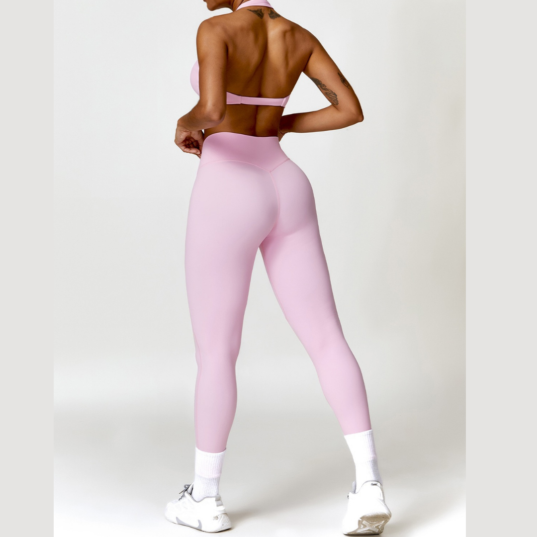 ANNE Sexy Comfy Legging Set - Pink