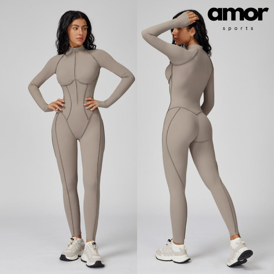 Elena Fall Winter Stylish Jumpsuit - Bronco