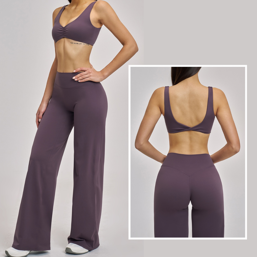 MARGO Sculpting Stylish Legging Set - Mauve