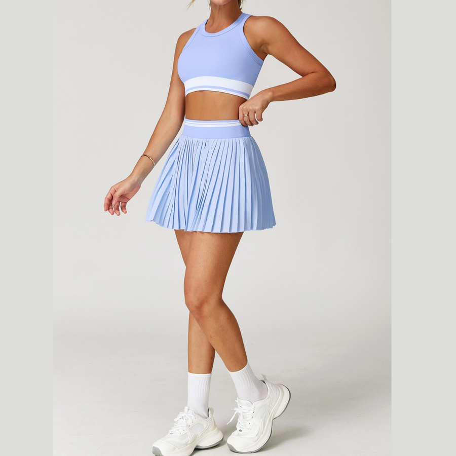 CANDY Premium Tennis Short Set - Blue