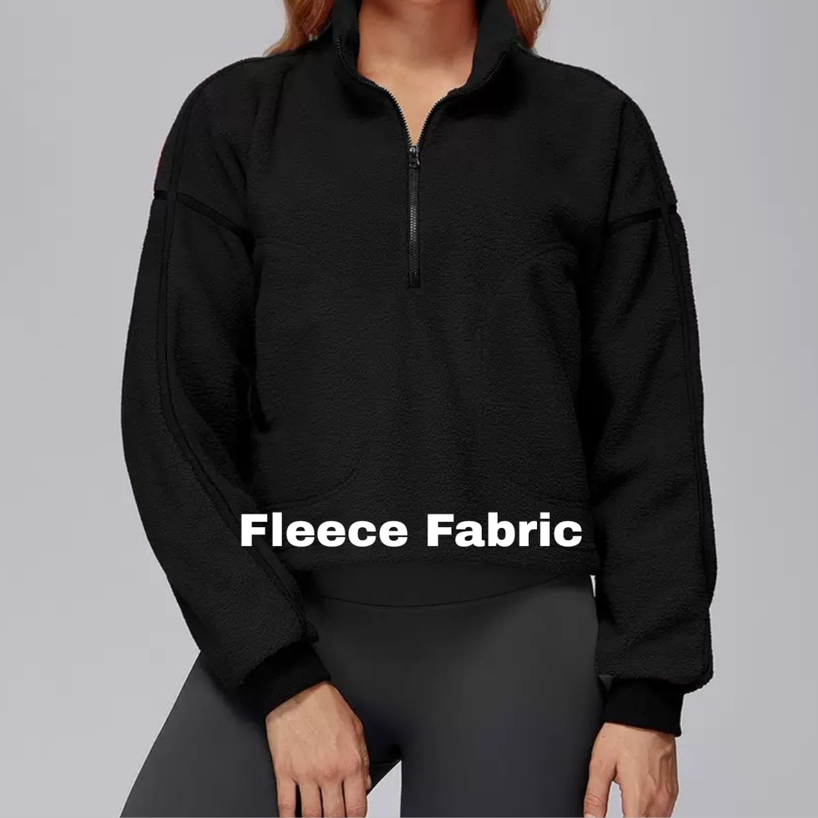 Fluffy Winter Adjustable Fleece Jumper - Black