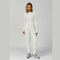 Boni Ribbed Fabric 3pcs Legging Set - White