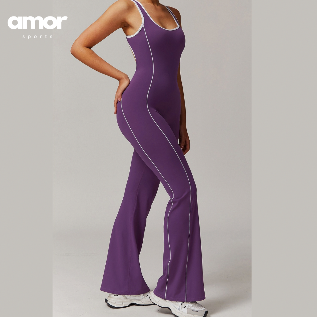 CLARA Premium Chic Jumpsuit - Purple