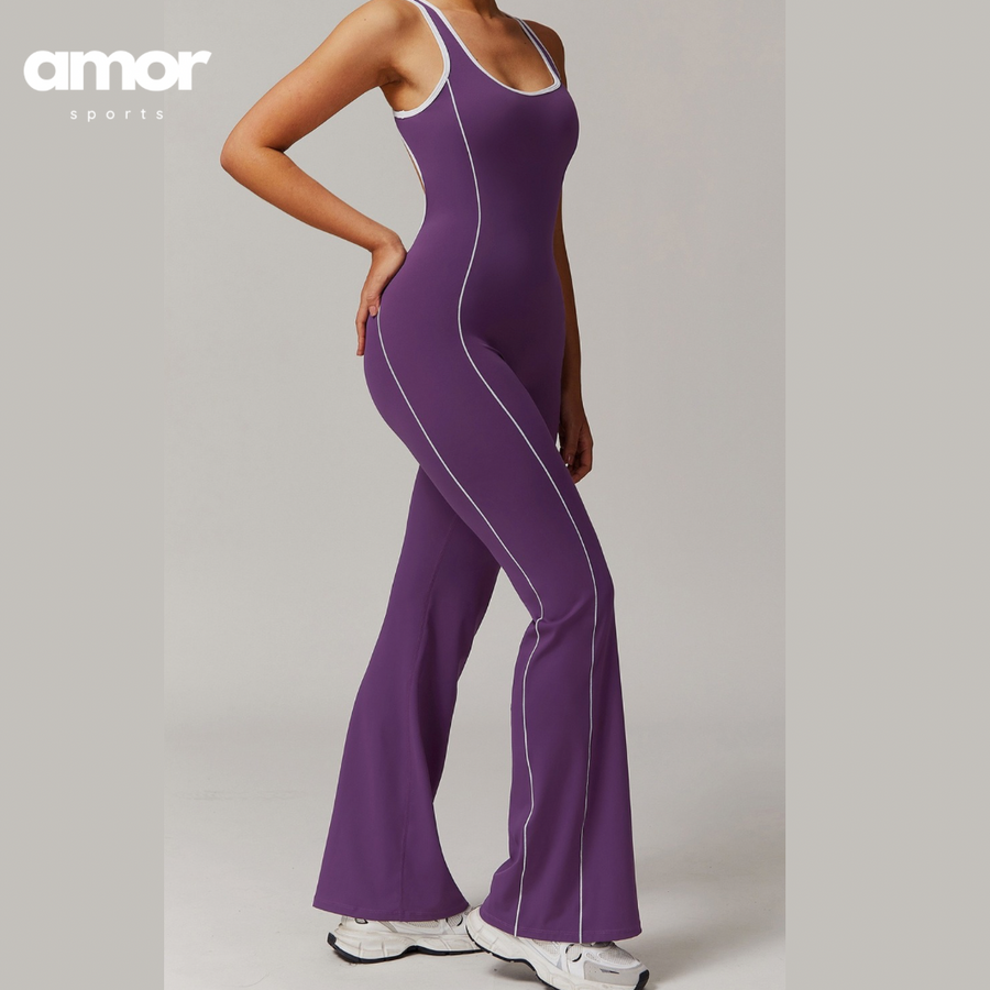 CLARA Premium Chic Jumpsuit - Purple