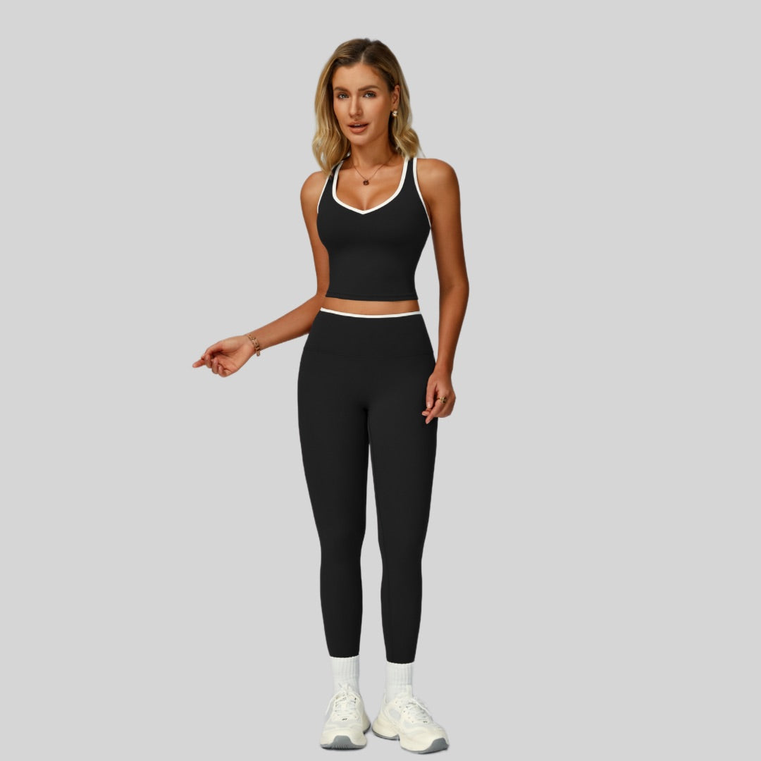 ALIN Stylish Classic Legging Set - Black