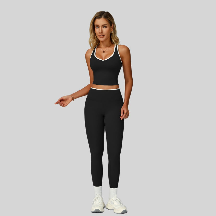 ALIN Stylish Classic Legging Set - Black