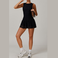 Lilia Lace One Piece Body Dress - Black