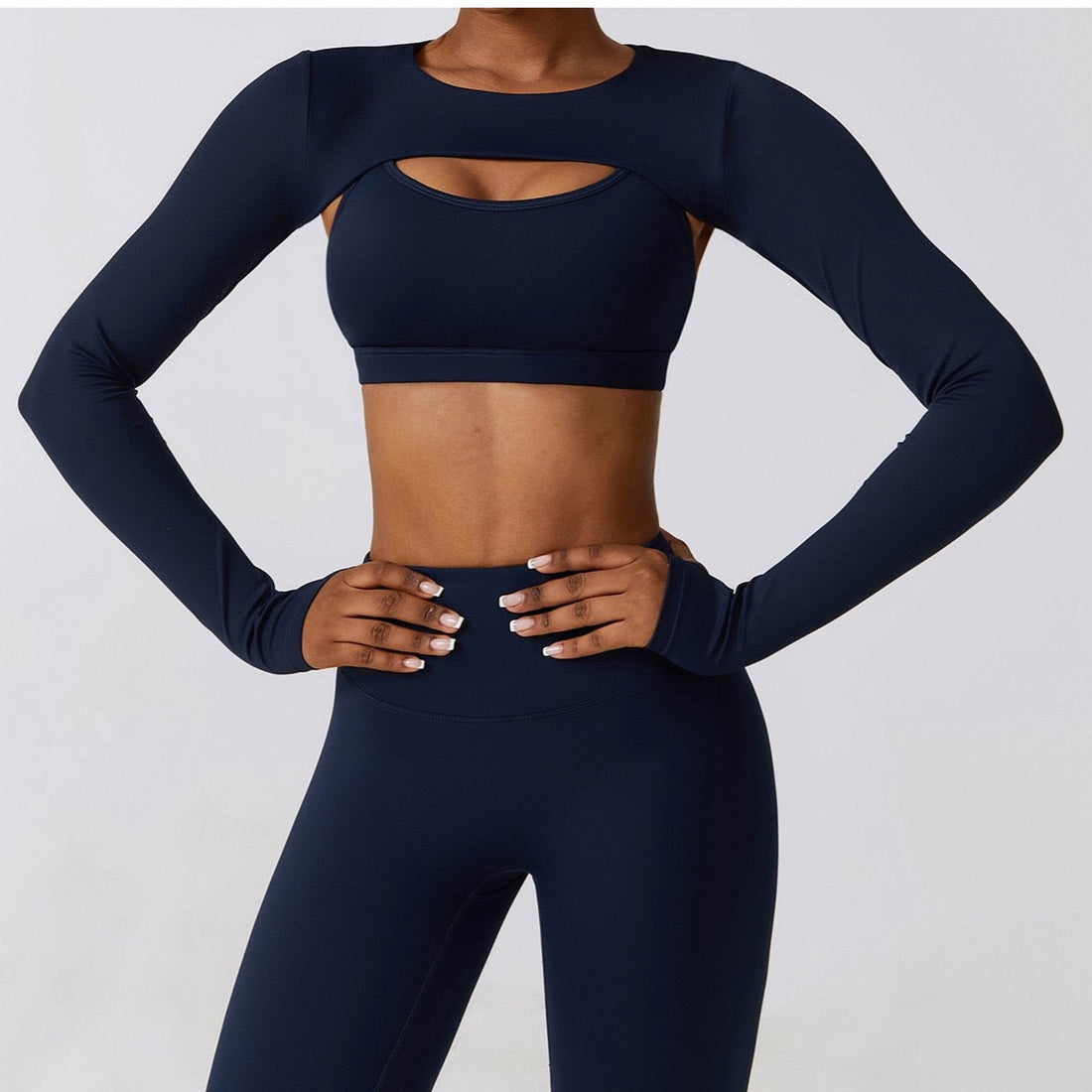 Set morbido e alla moda da 3 pezzi primaverili Cloud - Blu navy