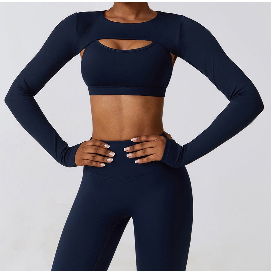 Set morbido e alla moda da 3 pezzi primaverili Cloud - Blu navy