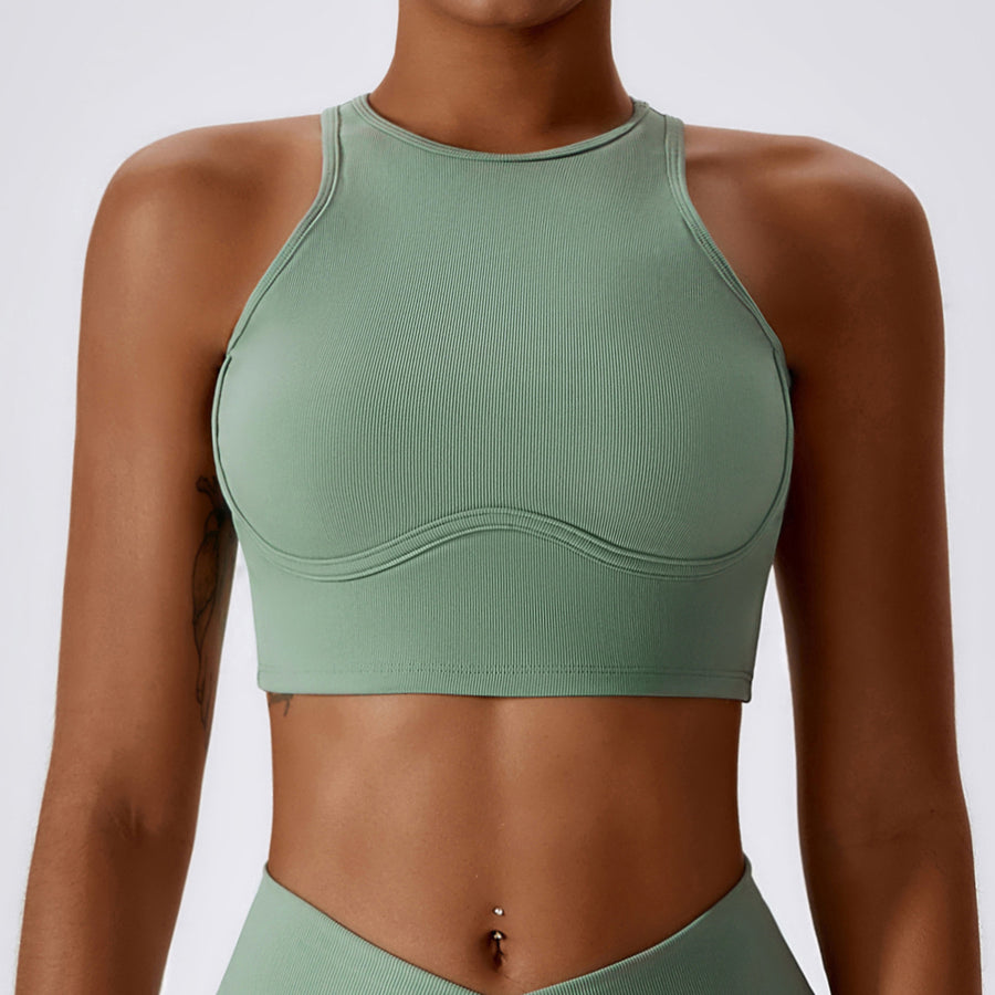 Strong Support Premium Crop Top - Green