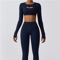 Set morbido e alla moda da 3 pezzi primaverili Cloud - Blu navy