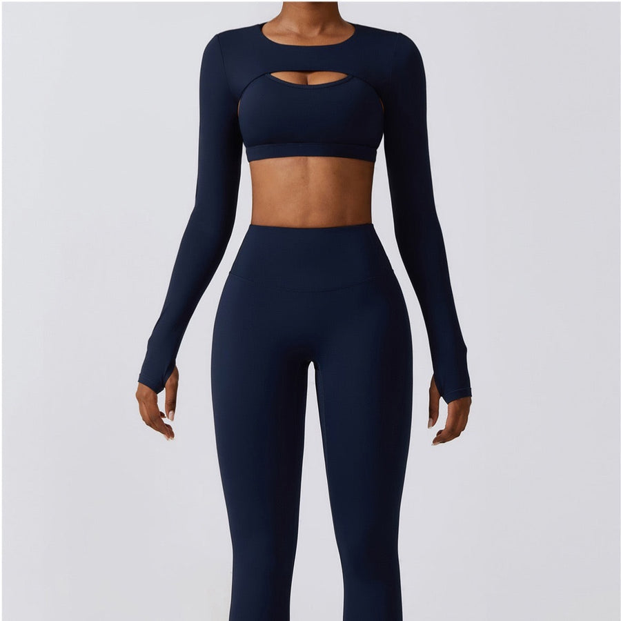 Set morbido e alla moda da 3 pezzi primaverili Cloud - Blu navy