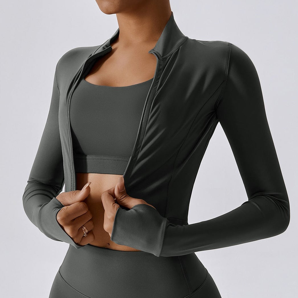 Fast Dry Comfy Slim Jacket - Coal Grey – amorsports