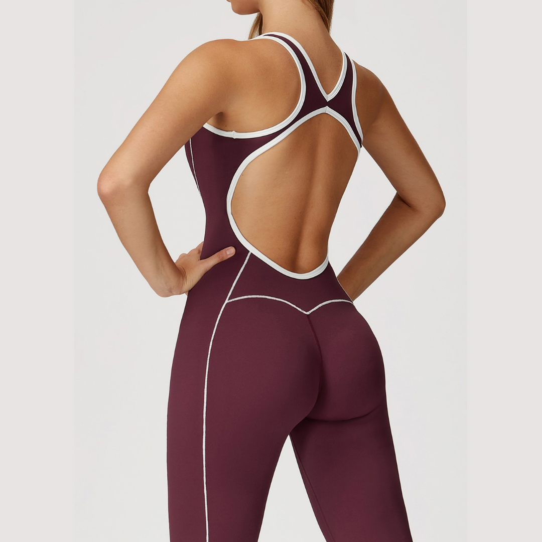 CLARA Ολόσωμη Φόρμα Premium Chic - Μπλε Ναυτικό 