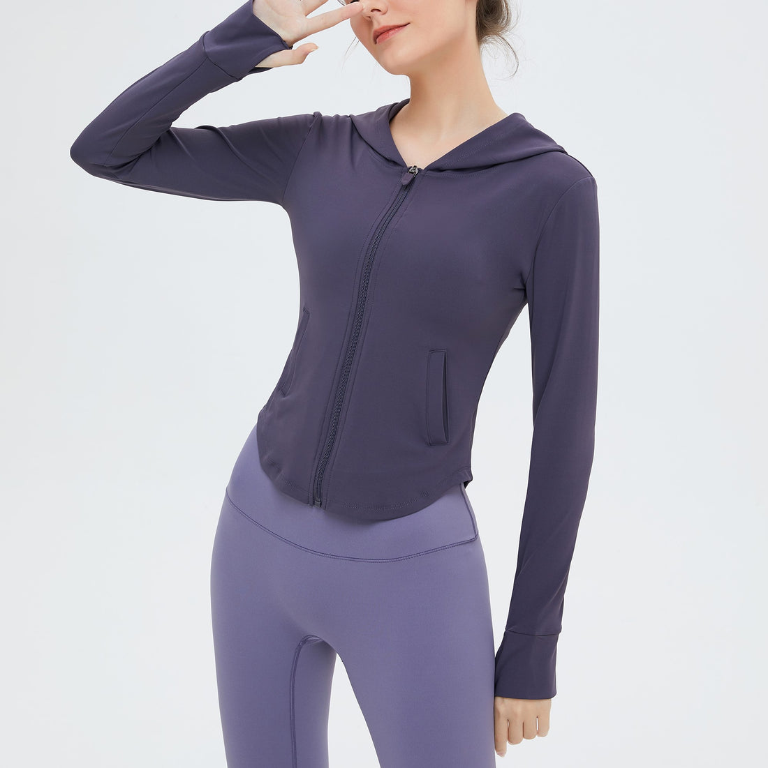 Felpa con cappuccio blu navy