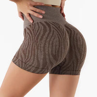 Zebra Brown Shorts - Wild Line